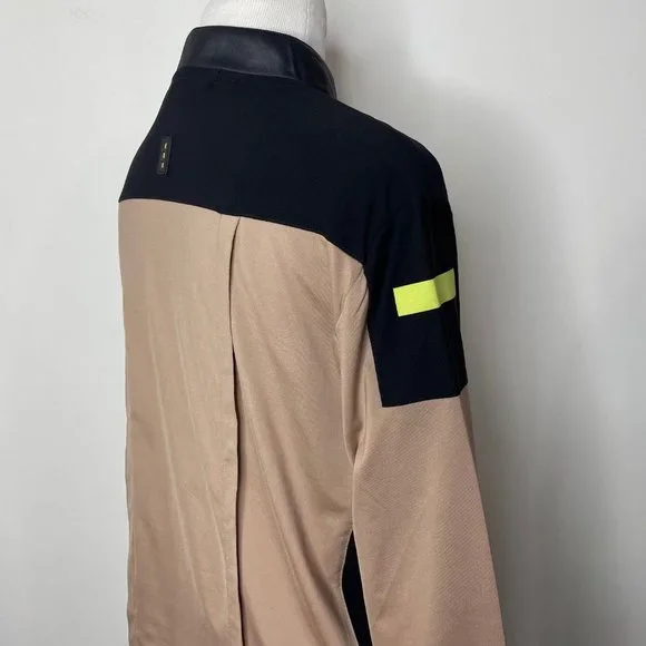 Jamie Sadock Black/Tan Full Zip Stretch Golf Athletic Jacket Women's Size M - Picture 3 of 13